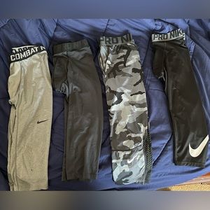 Nike 3/4 compression tights lot